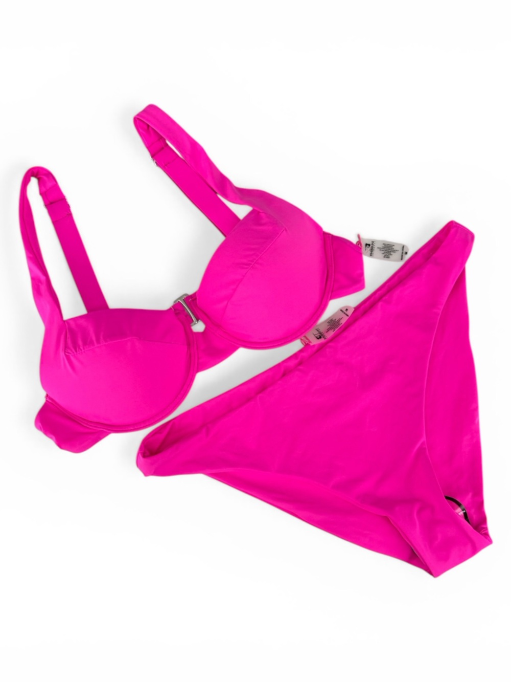 Tinibikini Resortwear Hot Pink Bikini Set  Size Medium NWT